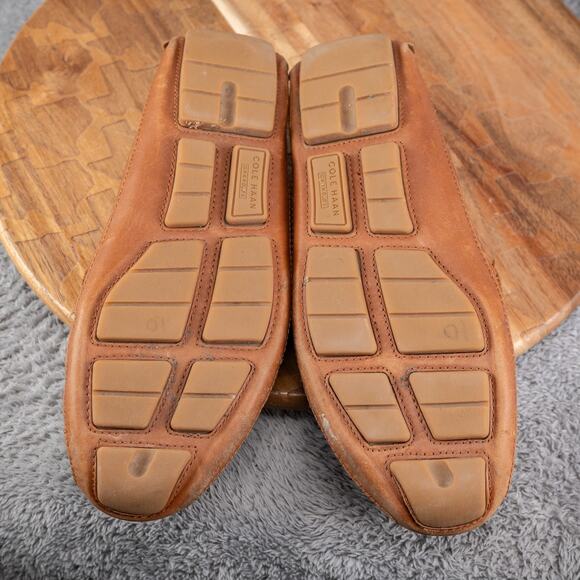 Cole Haan C35784 Wyatt Brown Leather Bit Driver Loafer Shoes Men's Size 7 M - Picture 7 of 9